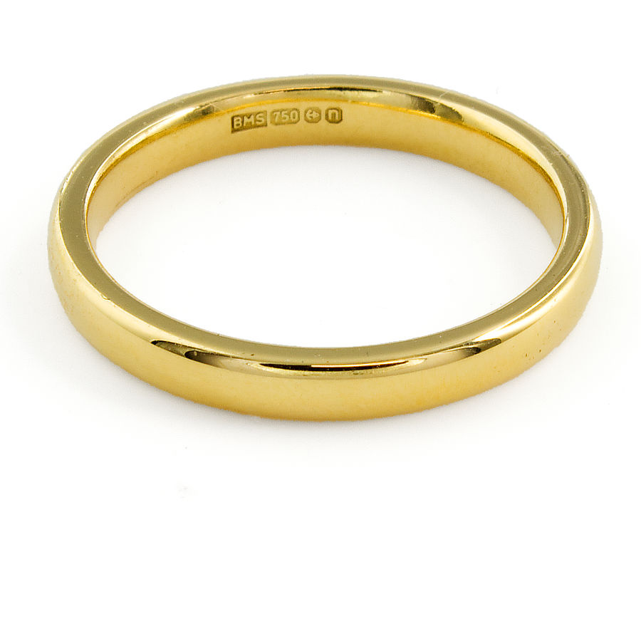 18ct gold Wedding Ring size G½